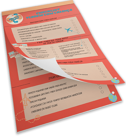 Checklist de viagem com crianças